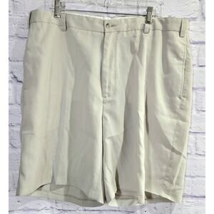 Byron Nelson Tan White Sand Men's Shorts 42 Lightweight Pockets